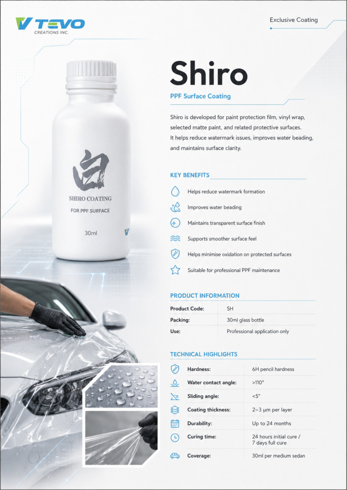 TEVO Shiro PPF Coating